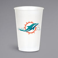 Creative Converting Miami Dolphins 20 oz. Plastic Cup - 96/Case