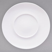 Villeroy & Boch 16-3275-2795 Marchesi 11 1/4" White Porcelain Flat Plate with 5 1/2" Well - 6/Case