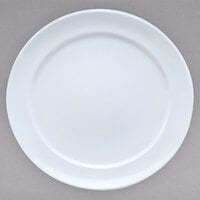 Villeroy & Boch 16-3275-2797 Marchesi 11 1/4" White Porcelain Flat Plate with 8 1/2" Well - 6/Case