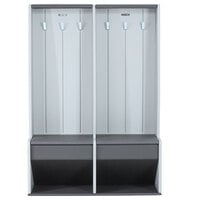 Lifetime 60226 Outdoor Double Locker with Storage Benches