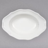 Villeroy & Boch 16-3318-2761 La Scala 11 1/4" White Porcelain Oval Deep Plate - 6/Case