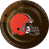Creative Converting Cleveland Browns 9" Paper Dinner Plate - 96/Case