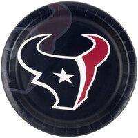 Creative Converting Houston Texans 9" Paper Dinner Plate - 96/Case