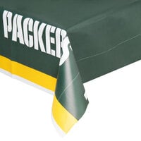 Creative Converting Green Bay Packers 54" x 102" Plastic Table Cover - 12/Case