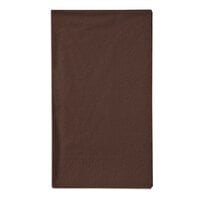 Hoffmaster 180554 Chocolate Brown 15" x 17" 2-Ply Paper Dinner Napkin - 125/Pack