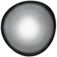 Reserve by Libbey PEB-6-O Pebblebrook 10 3/8" Obsidian Organic Porcelain Plate - 12/Case