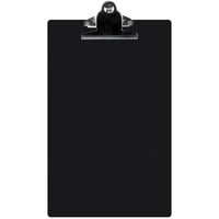 Menu Solutions ACRCLP-D Black 8 1/2" x 14" Customizable Acrylic Menu Clip Board