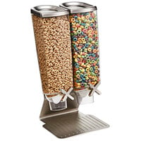 Rosseto EZ514 EZ-PRO SS Stand 3.8 Liter Double Canister Snack /Cereal Dispenser