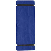 Menu Solutions WDRBB-BA True Blue 4 1/4" x 11" Customizable Wood Menu Board with Rubber Band Straps