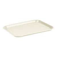 Choice 14" x 18" Beige Plastic Fast Food Tray - 12/Pack