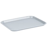 Choice 14" x 18" Gray Plastic Fast Food Tray - 12/Pack