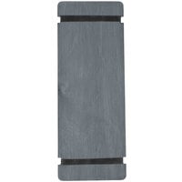 Menu Solutions WDRBB-BA Ash 4 1/4" x 11" Customizable Wood Menu Board with Rubber Band Straps