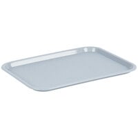 Choice 12" x 16" Gray Plastic Fast Food Tray - 12/Pack