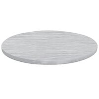Tablecraft CWALC3BRATCL 30" Round Translucent Clear Brushed Aluminum Table Cover