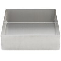 Tablecraft SS4004 5 Qt. 18-8 Stainless Steel Straight Sided Square Bowl - 10" x 10" x 3"