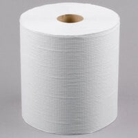Lavex 8 inch White Hardwound Paper Towel, 800 Feet / Roll - 6/Case