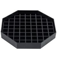 Choice 5" Black Octagonal Drip Tray with Removable Grate