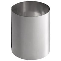 Matfer Bourgeat 376012 3" x 3 1/2" Stainless Steel High Round Cake / Food Ring Mold