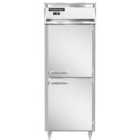 Continental DL1FES-SS-HD 29" Extra-Wide Shallow Depth Solid Half Door Reach-In Freezer