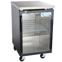 Avantco UBB-1G-HC 23" Black Glass Door Back Bar Refrigerator