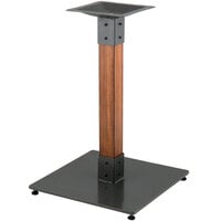 Lancaster Table & Seating Industrial Standard Height Table Base with Antique Walnut Finish