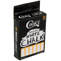 Choice 12 Piece White Chalk - 144/Case