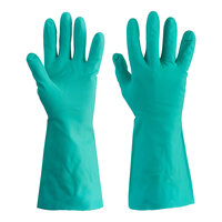 Cordova Nitrile Green 13" 15 Mil Unlined Gloves - 12/Pack
