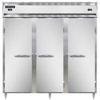 Continental DL3RRF 78" Solid Door Dual Temperature Reach-In Refrigerator/Refrigerator/Freezer