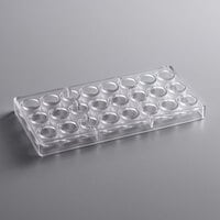 Chocolat Form 383303 Polycarbonate 24 Compartment Round Shells Chocolate Mold