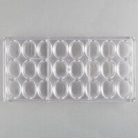 Chocolat Form 383502 Polycarbonate 24 Compartment Oval Shells Chocolate Mold