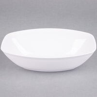 Fineline 456.WH Platter Pleasers 64 oz. White Plastic Oval Luau Bowl - 50/Case