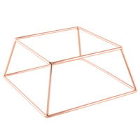 Acopa 4" Square Rose Gold Metal Display Stand