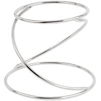 Acopa 7" Stainless Steel Swirl Metal Display Stand