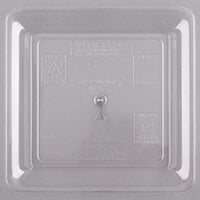 Fineline SQ4010.CL Platter Pleasers 10 3/4" x 10 3/4" Clear Plastic Square Cater Tray - 25/Case