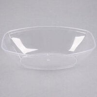 Fineline 456.CL Platter Pleasers 64 oz. Clear Plastic Oval Luau Bowl - 50/Case