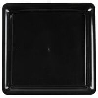 Fineline SQ4616.BK Platter Pleasers 16" x 16" Black Plastic Square Cater Tray - 20/Case