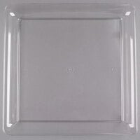 Fineline SQ4616.CL Platter Pleasers 16" x 16" Clear Plastic Square Cater Tray - 20/Case