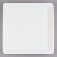 Fineline SQ4818.WH Platter Pleasers 18" x 18" White Plastic Square Cater Tray - 20/Case