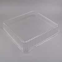 Fineline DDSQ1818.L Platter Pleasers 18" x 18" Clear Plastic Square Dome Lid - 40/Case