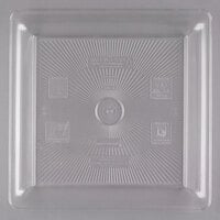 Fineline SQ4414.CL Platter Pleasers 14" x 14" Clear Plastic Square Cater Tray - 20/Case