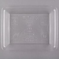 Fineline RC471.CL Platter Pleasers 10" x 8" Clear Plastic Rectangular Cater Tray - 25/Case