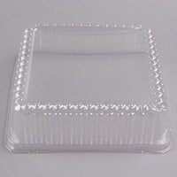 Fineline DDSQ1010.L Platter Pleasers 10 3/4" x 10 3/4" Clear Plastic Square Dome Lid - 50/Case