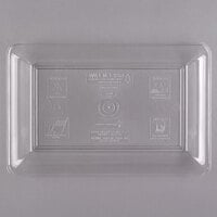 Fineline RC472.CL Platter Pleasers 14" x 10" Clear Plastic Rectangular Cater Tray - 25/Case