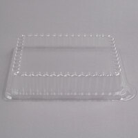 Fineline DDRC810.L Platter Pleasers 10" x 8" Clear Plastic Rectangular Dome Lid - 50/Case