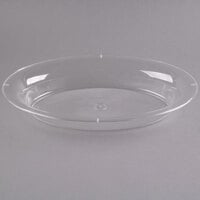 Fineline OVB09128.CL Platter Pleasers 128 oz. Clear Plastic Oval Catering Bowl - 25/Case