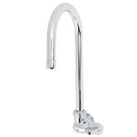 Equip by T&S 5F-1WLX05 Wall Mounted Faucet with 5 9/16" Gooseneck Spout, Single Inlet, Laminar Flow Device, and Lever Handle