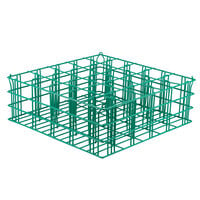 25 Compartment Catering Glassware Basket - 3 1/2" x 3 1/2" x 6" Compartments