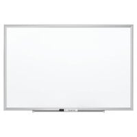 Quartet Classic Magnetic Porcelain Whiteboard with Silver Aluminum Frame