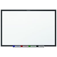 Quartet Classic Melamine Whiteboard with Black Aluminum Frame