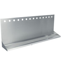 Micro Matic DP-332ELD-14-3 48" x 6 3/8" x 14" 14 Faucet Stainless Steel Wall Mount Drip Tray